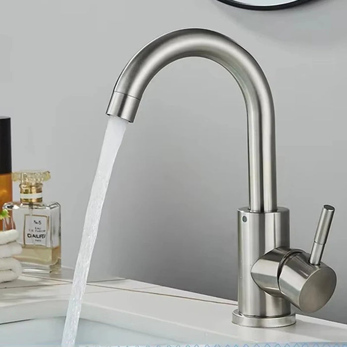 Mitigeur de lavabo chrome chromé Argent
