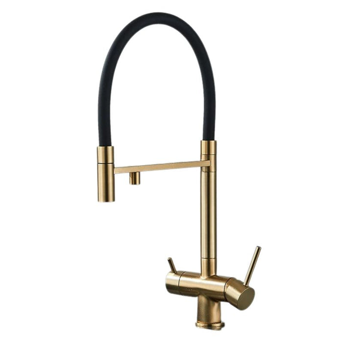 Robinet 3 voies avec prolongateur Or