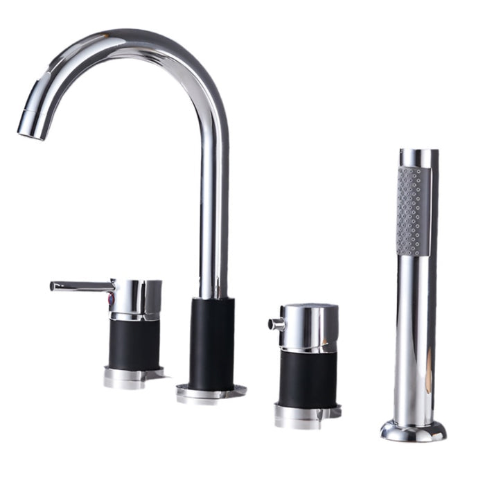 Robinet baignoire encastrable - MELIORA Argenté - Noir