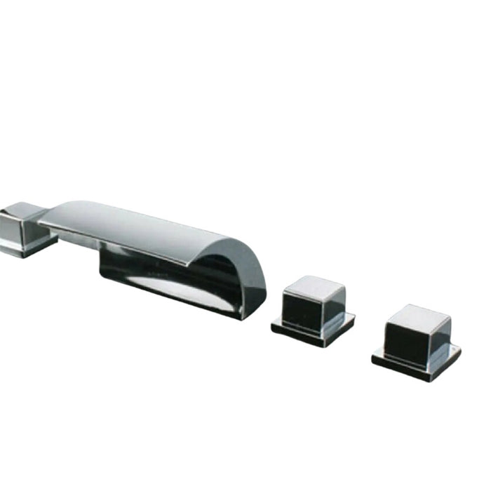 Robinet cascade baignoire argent