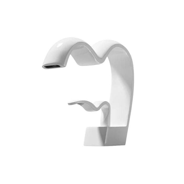 Robinet cascade en forme de coeur Blanc