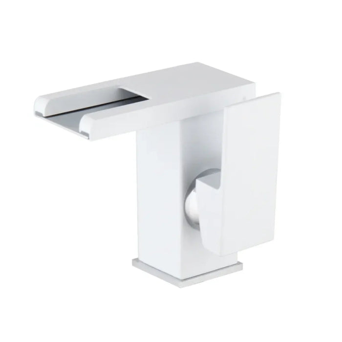 Robinet cascade led blanc