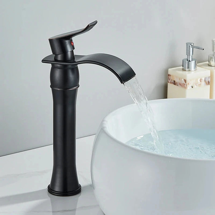 Robinet cascade vintage Noir