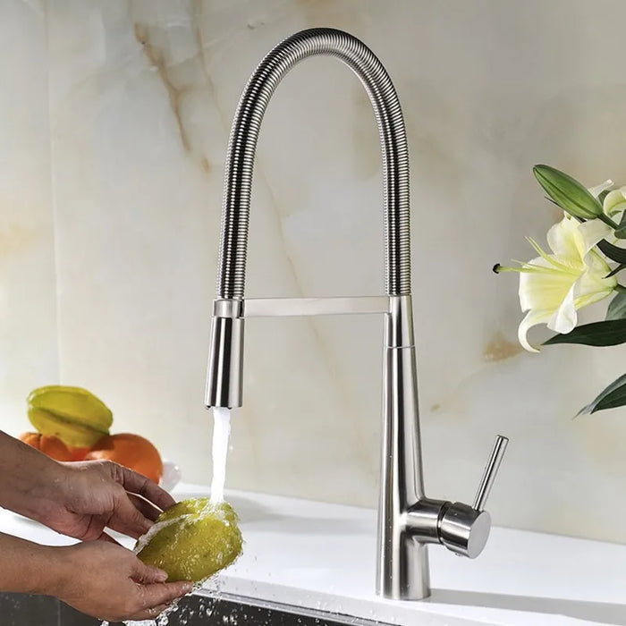 Robinet col de cygne inox