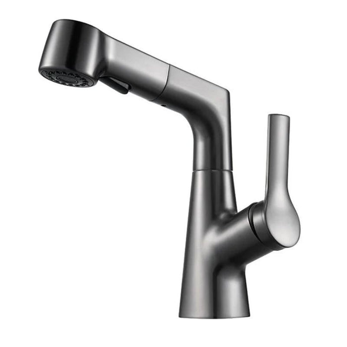 Robinet cuisine avec douchette - OPULUS Argenté anthracite brossé