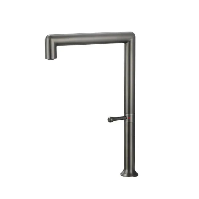 Robinet cuisine haut de gamme Argenté anthracite brossé