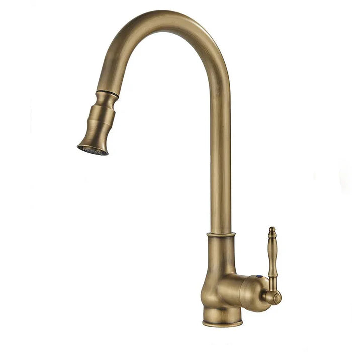 Robinet cuisine retro avec mitigeur rabattable