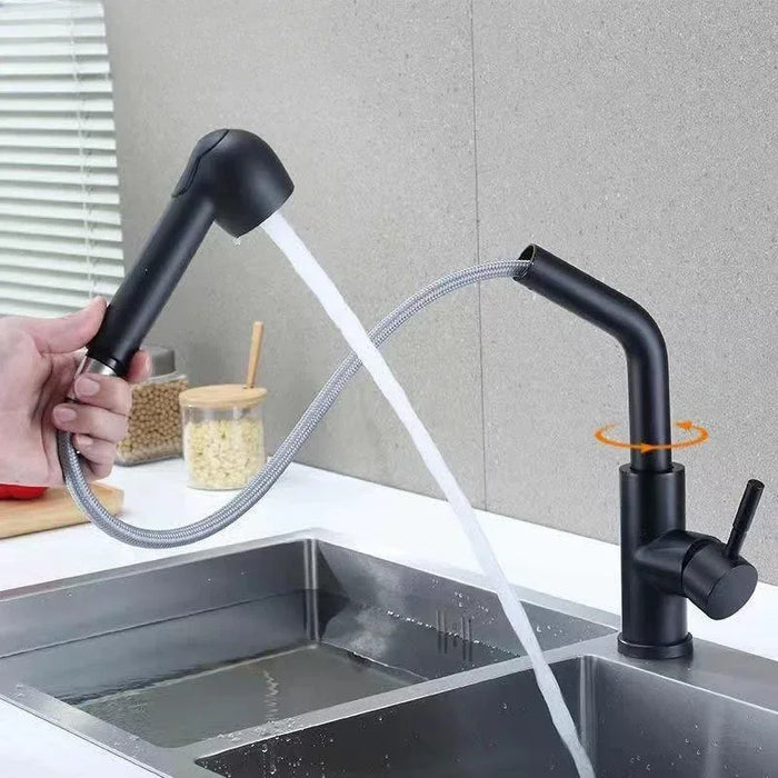 Robinet douchette cuisine Octopus Noir