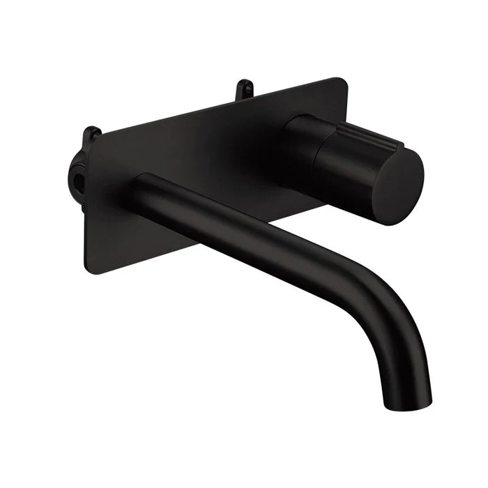Robinet encastrable avec mitigeur noir pour baignoire