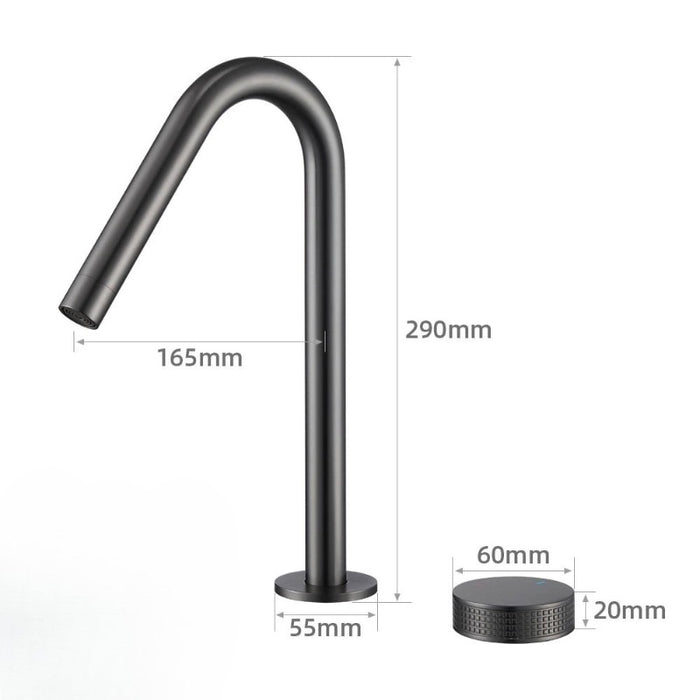 Robinet lavabo melangeur Gris