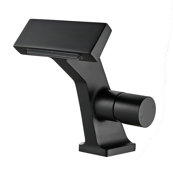 Robinet lave main cascade Noir