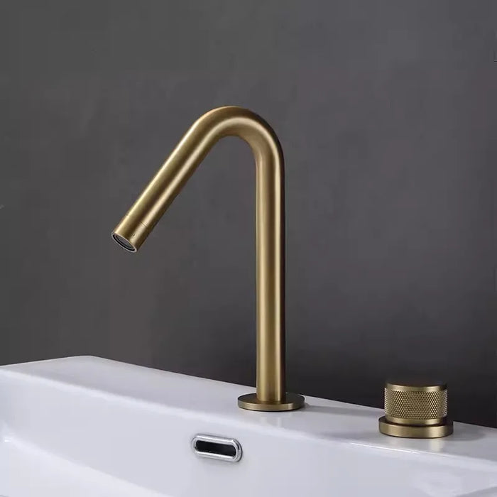 Robinet lave main eau chaude et froide Or / Petit