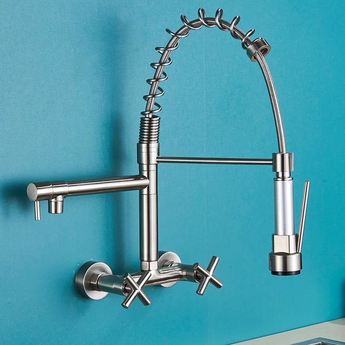 Robinet mural cuisine Brushed Nickel / CHINA