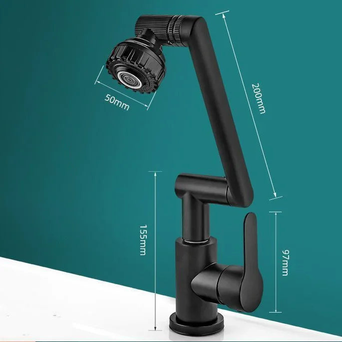 Robinet rabattable douchette Noir