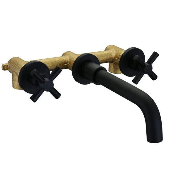 Robinet salle de bain encastrable Noir