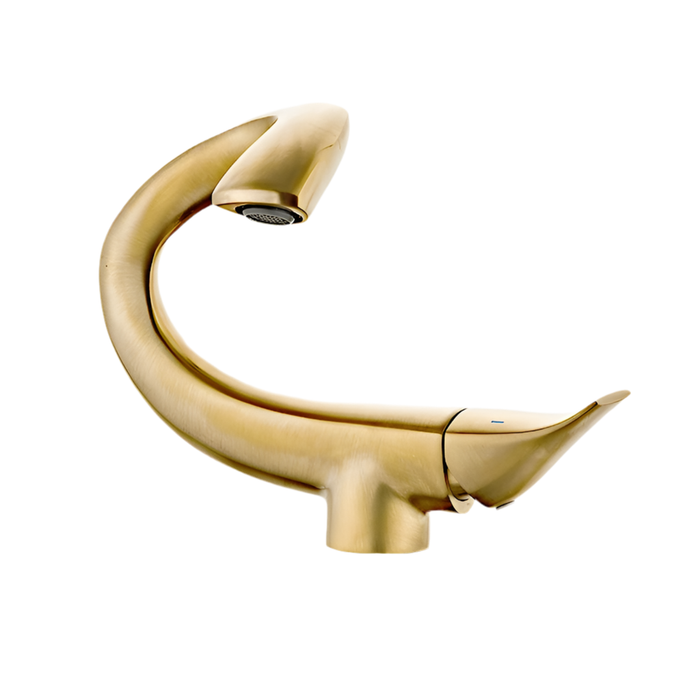 Robinet salle de bain luxe Or brossé