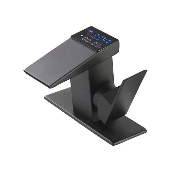 Robinet thermostatique mitigeur Noir - Avec plaque