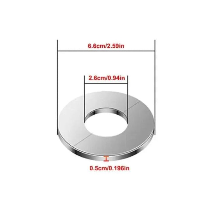 Rosace robinet clipsable 2,6cm