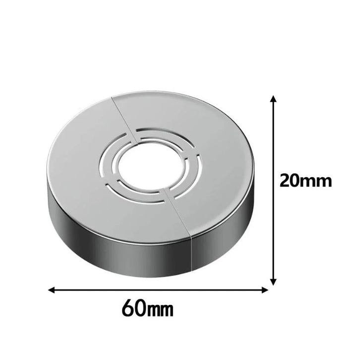 Rosace robinet douche Argent | 6x2cm