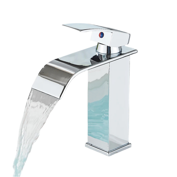 Mitigeur Lavabo Cascade argenté