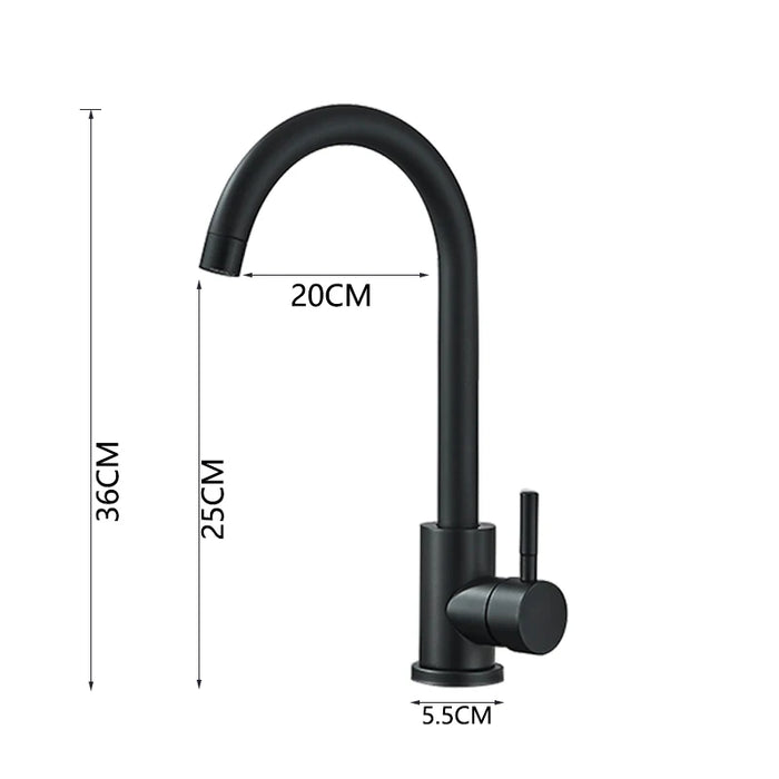 Robinet mitigeur cuisine minimaliste