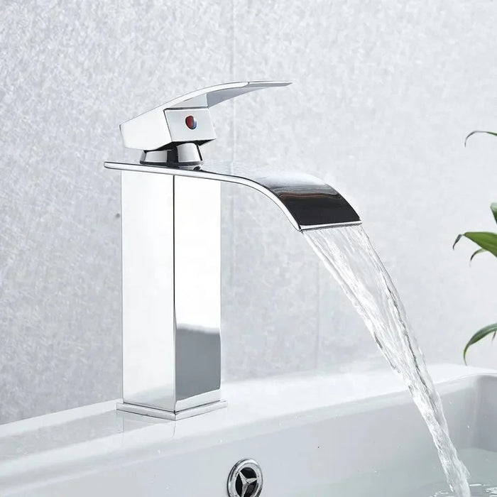 Mitigeur Lavabo Cascade argenté