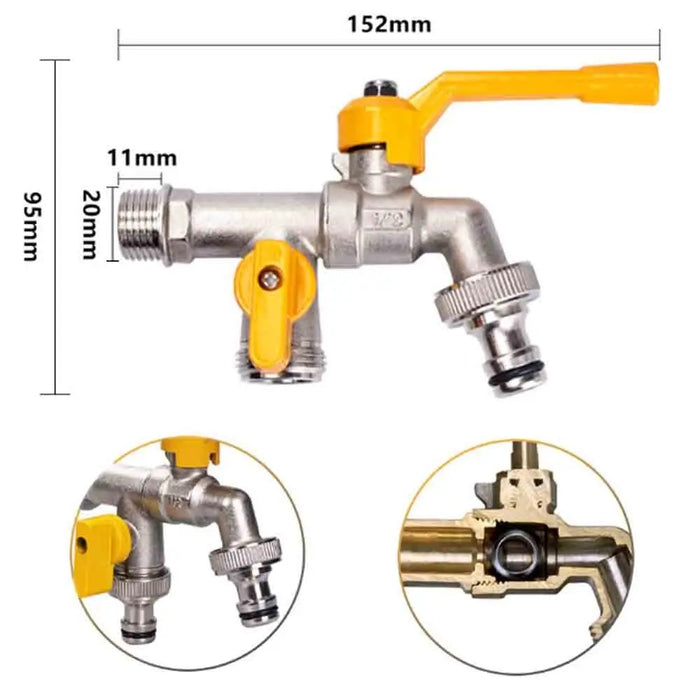 Robinet exterieur double - THYS PRO