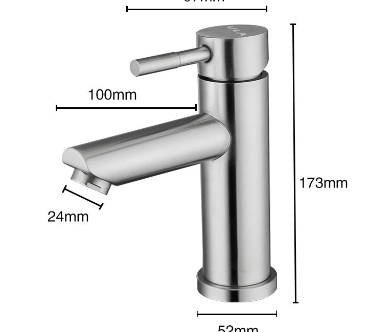 Robinet de Lavabo de Salle de Bain Moderne Avec Design En Métal