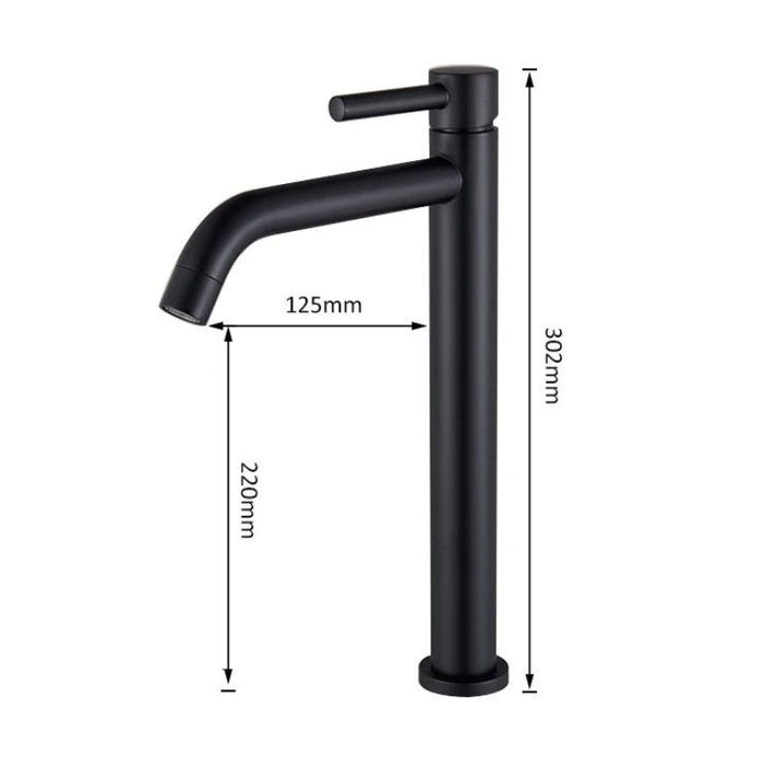Mitigeur Haut en Noir avec Hauteur de Bec de 190 MM Noir