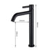 Mitigeur Haut en Noir avec Hauteur de Bec de 190 MM Noir