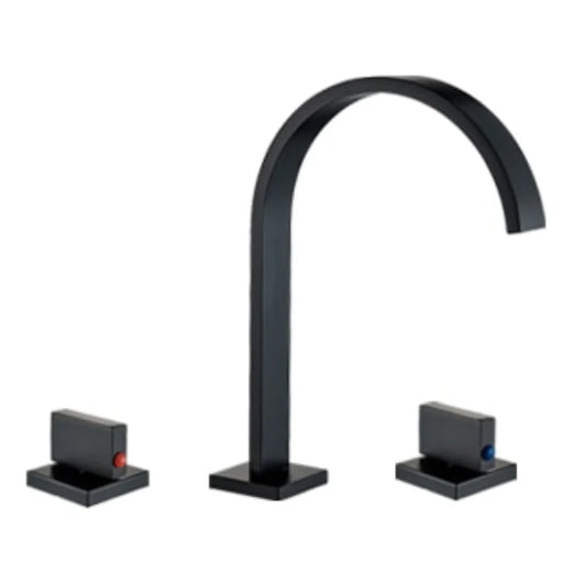 Robinet 3 trous lavabo noir