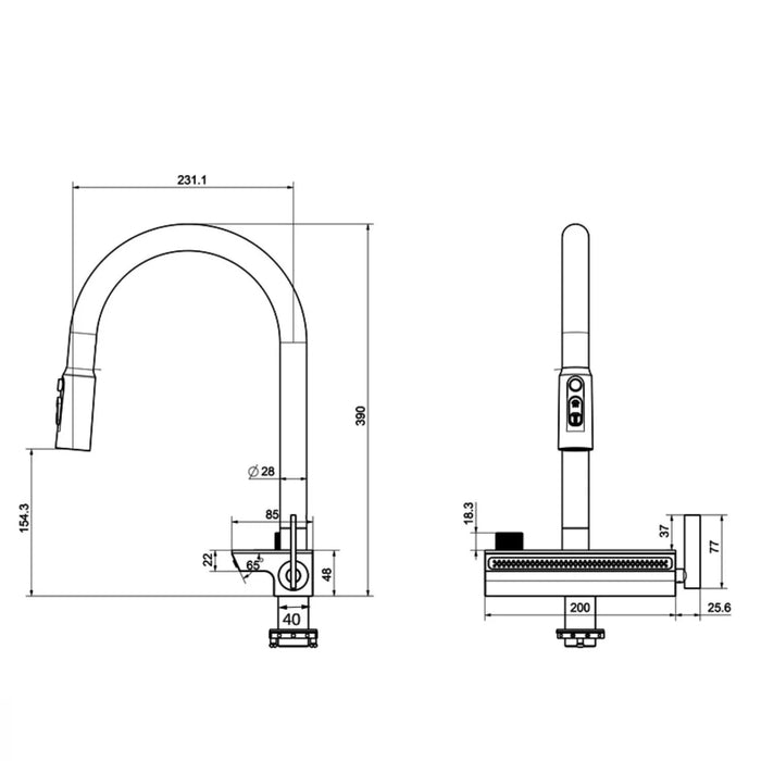 Robinet cascade design