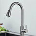 Robinet Cuisine avec Douchette Extensible Argenté Argent brossé