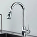 Robinet Cuisine avec Douchette Extensible Argenté Argent chromé