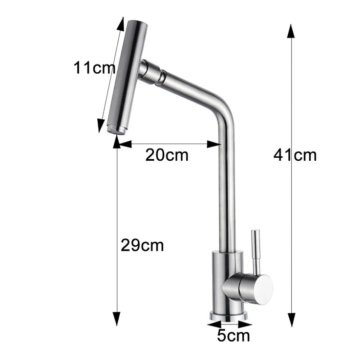 Robinet cuisine bec pivotant