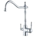 Robinet cuisine retro acier brossé - CORALIS