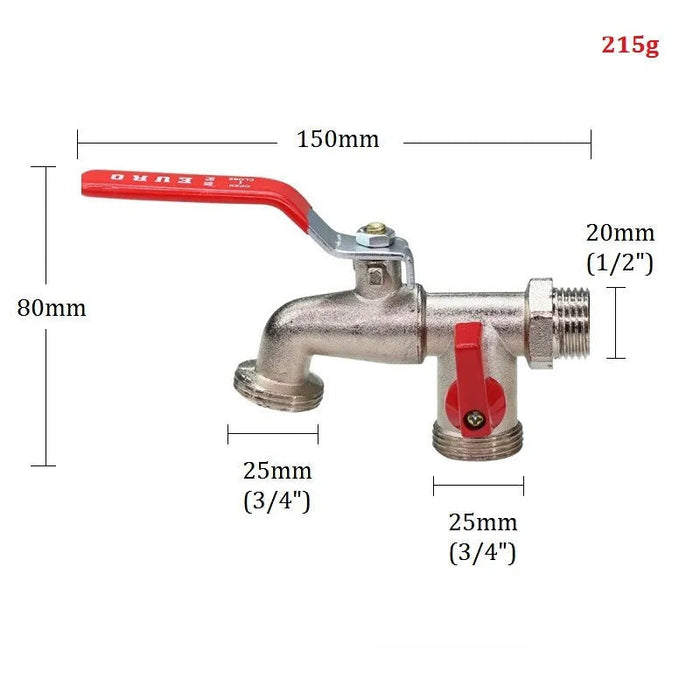 Robinet exterieur antigel Mâle 3/4 - Mâle 3/4