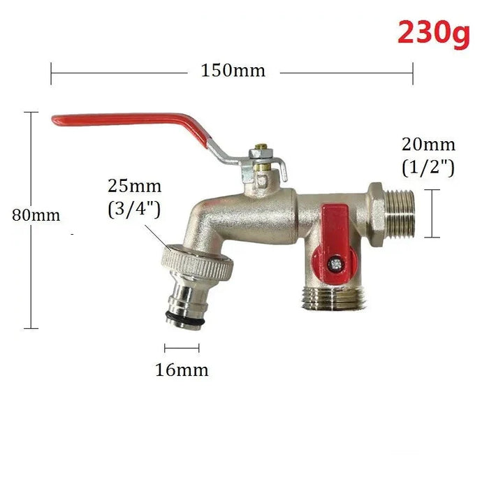 Robinet exterieur antigel Tuyau 16 mm - Mâle 3/4