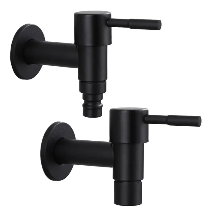Robinet extérieur noir minimaliste