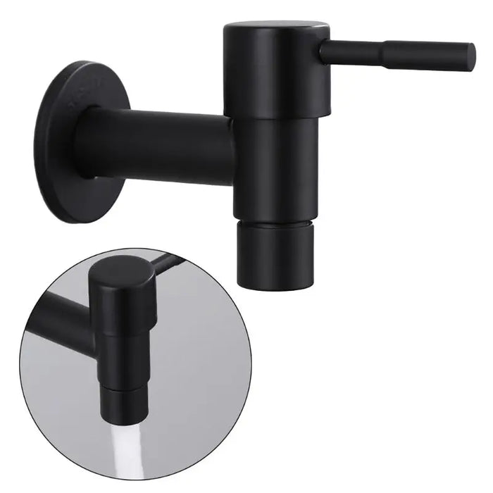 Robinet extérieur noir minimaliste