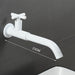 Robinet industriel vintage Blanc / 23cm