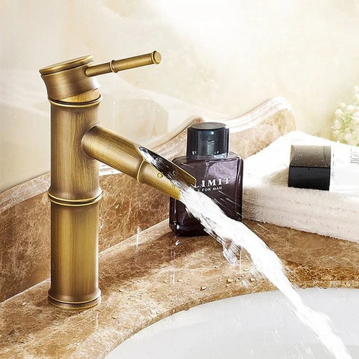 Robinet lavabo bambou