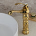 Robinet lave main vintage Or