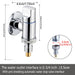 Robinet machine à laver 1/4 de tour type 7