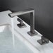 Robinet salle de bain 3 trous Argenté anthracite brossé