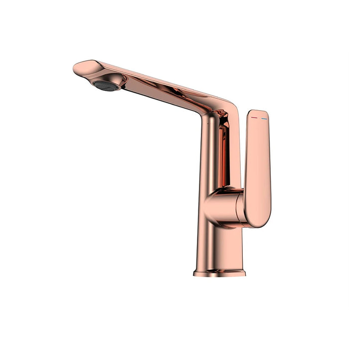 Robinet salle de bain couleur brossé Or rose