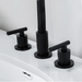 Robinet salle de bain noir 3 trous