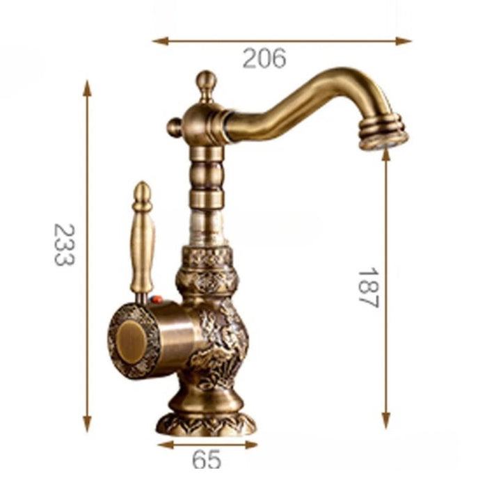 Robinet vintage chaud et froid