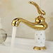 Robinet vintage chrome et or Or polie