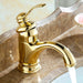 Robinet vintage salle de bain Or